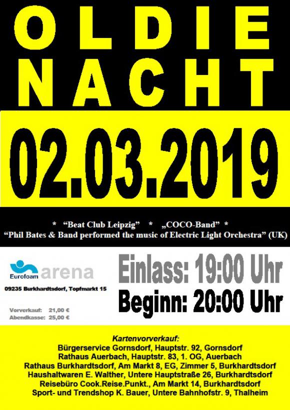 Plakat Oldienacht 2019